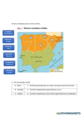 Mapa Reconquista Cristã