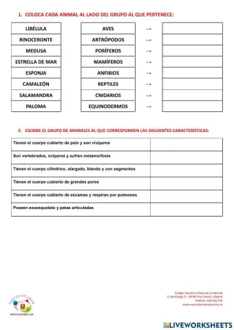 NATURALES 3º-Animales