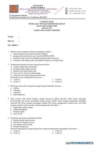 LKPD Persiapan PTS Genap