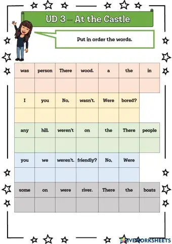 5º UD 3 - At the Castle Ficha 9