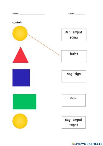 Padanan nama bentuk asas