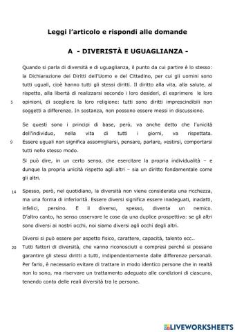 Diversità come ricchezza