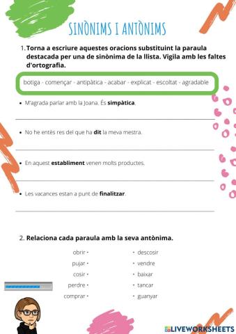 Sinònims i antònims