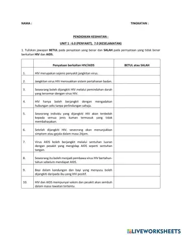Latihan pengukuhan pjpk tingkatan 3