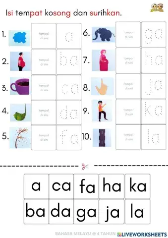 Bm : suku kata terbuka 7 (4thn)