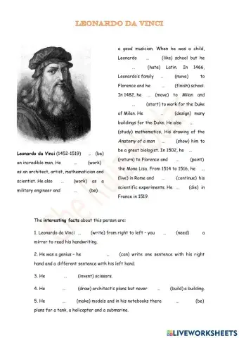 Past Simple Biographies