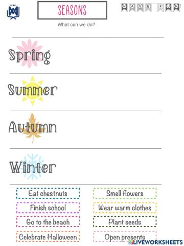 Seasons. what can we do?