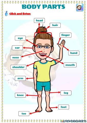 Grade 2-Body Parts