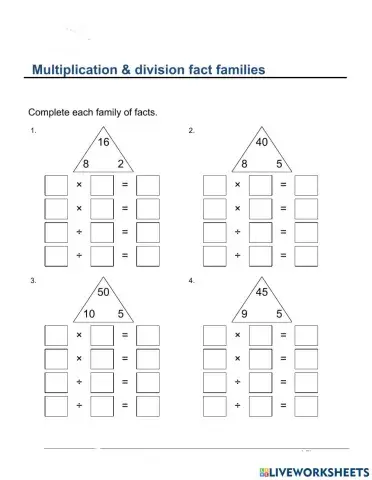 Multiplication and Devision fact