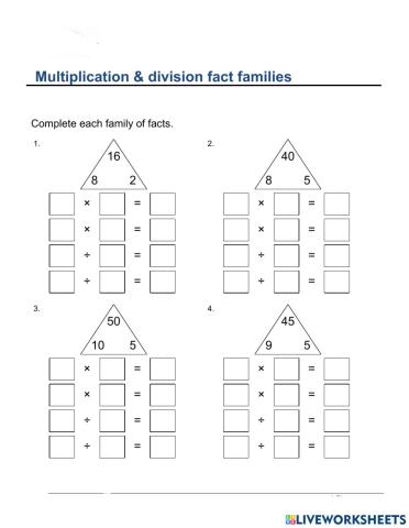 Multiplication and Devision fact