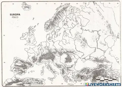 Penínsulas y ríos de Europa