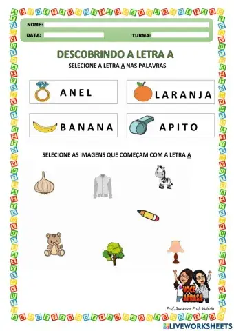 Descobrindo a Letra A