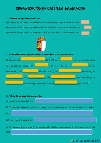 Estatuto y las instituciones de Castilla-La Mancha