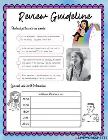 Review Guideline - 6th grade