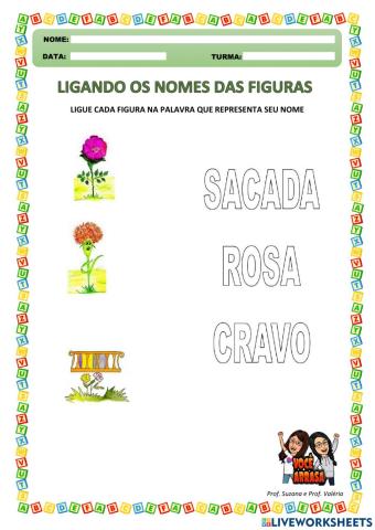 Ligando os Nomes das Figuras