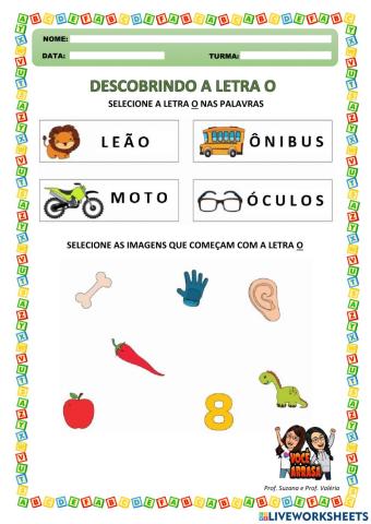 Descobrindo a Letra O