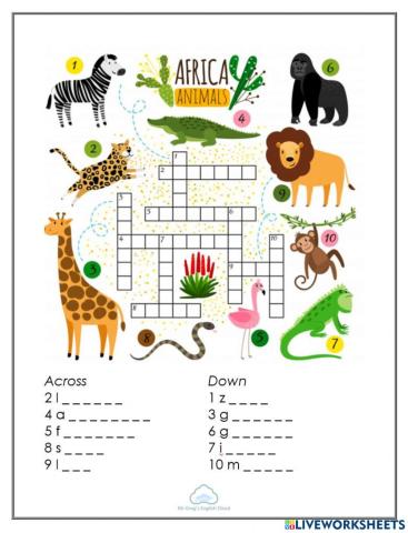 Animals Revision- 2nd kids