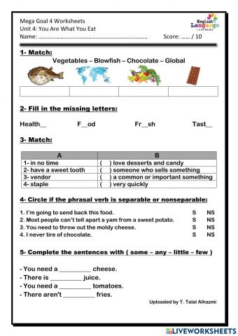 MG4 U4 You Are What You Eat Revision A -Talal