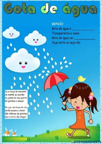 Canção Gota de Água