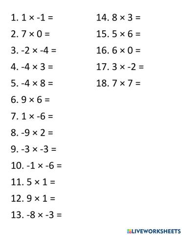 Multiplicacion de enteros