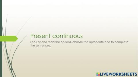 Simple present vs continuous review