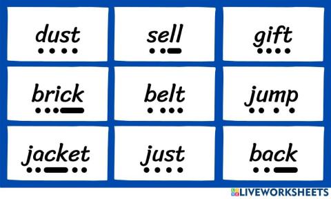 Phonics flashcard 2