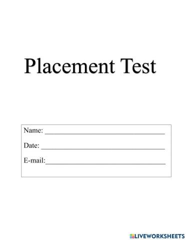 Placement Test
