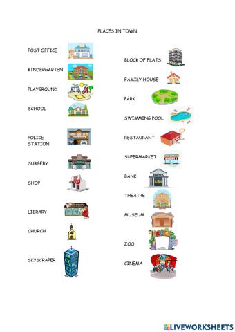 Places in town
