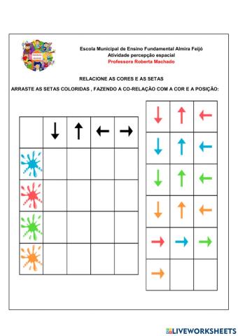 Discriminação de setas