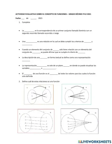 Concepto de funciones