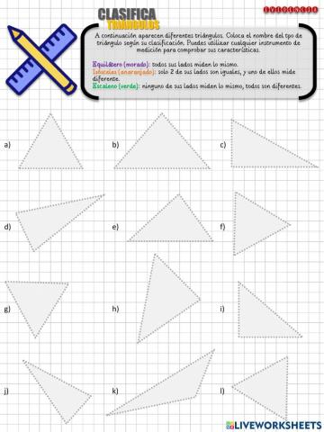 Tipos de triángulos
