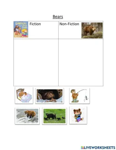 Fiction or Non-Fiction Bear Sort