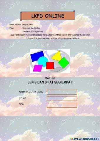 Jenis dan Sifat Segiempat