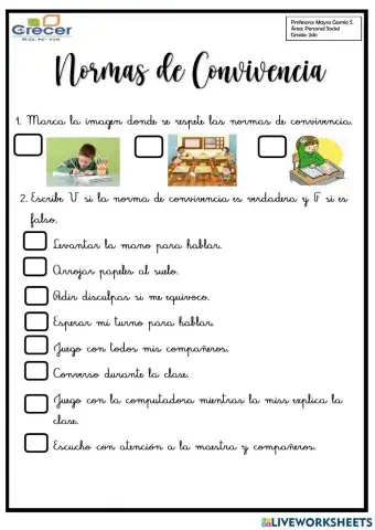 Normas de convivencia