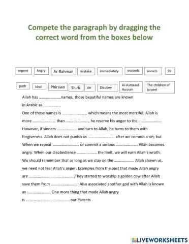 Allah is Angry or Kind