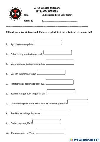 Bahasa Indonesia Tema 6