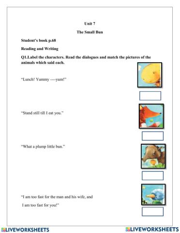 Traditional Stories Worksheet