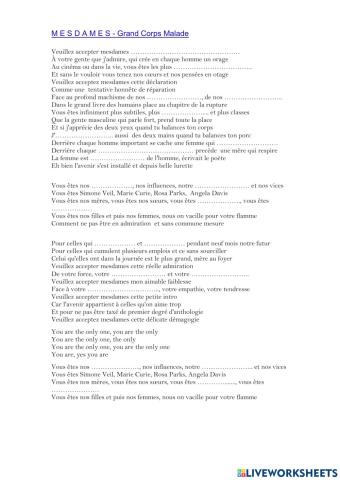 Mesdames -grand corps malade