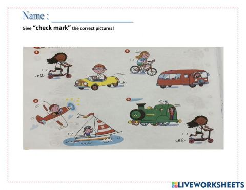 Listen and give check mark!