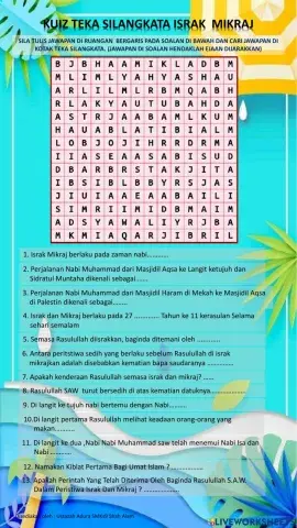 Teka silangkata israk mikraj