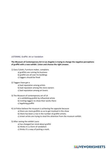 Lc grafitti and banksy