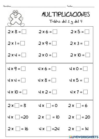 Aprende a multiplicar!