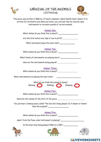 BGE Carnival of the Animals 1