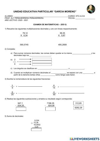 Examen-5to-Matemáticas