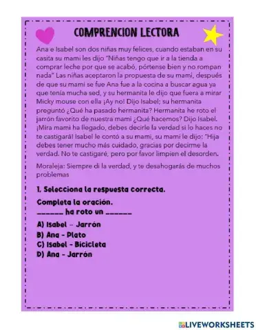 Comprención Lectora