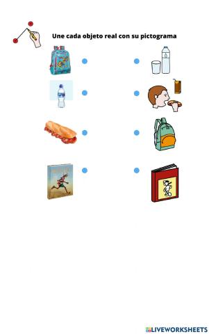 Objeto real - pictograma (mochila)