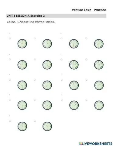 What time is it? - Listen