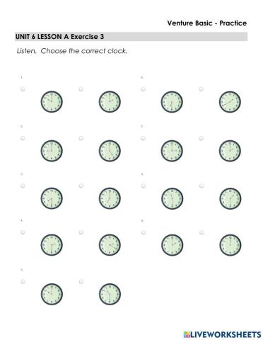 What time is it? - Listen