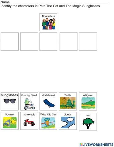 Pete The Cat and His Magic Sunglasses Character ID