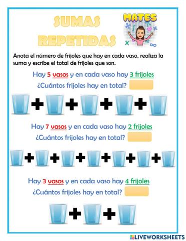 Sumas repetidas